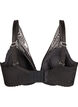 Soutien-gorge en dentelle avec bonnets rembourr&eacute;s, Noir, Packshot image number 1