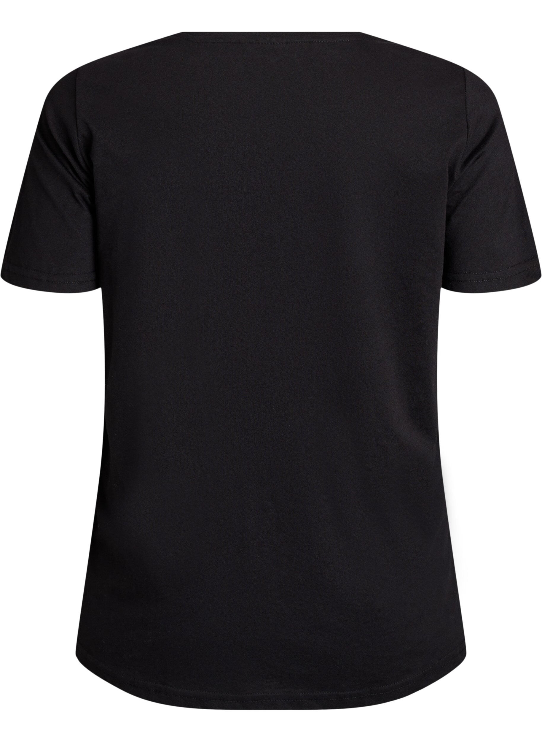 Zizzi FLASH - T-shirt imprim&eacute;, Noir, Packshot image number 1