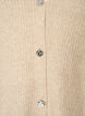 Cardigan avec col en V et texture c&ocirc;tel&eacute;e, Beige, Packshot image number 2