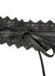 Ceinture avec dentelle et liens &agrave; nouer, Noir, Packshot image number 2