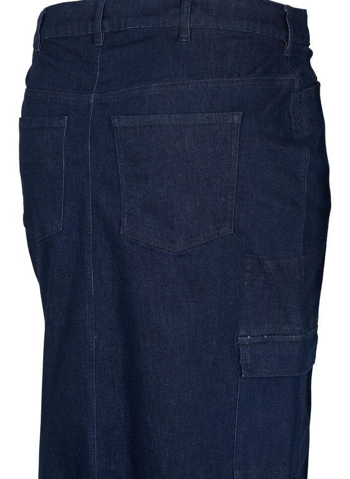 Jupe maxi en denim, Dark Blue Denim, Packshot image number 3