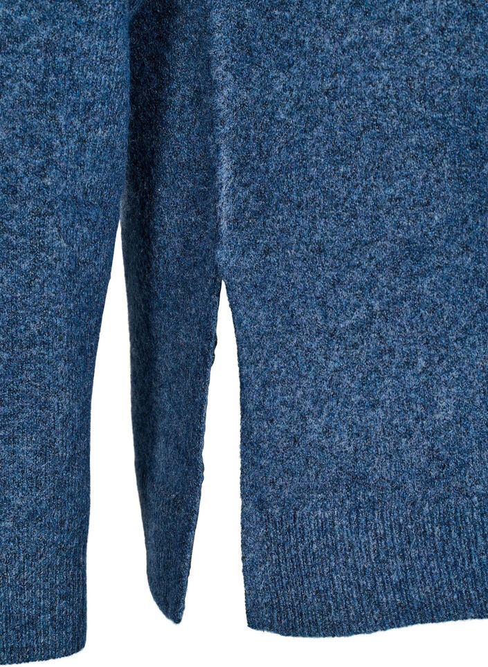 Top en maille avec de la laine et des fentes, Bering Sea Mel., Packshot image number 3