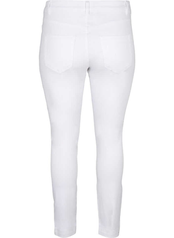 Jean taille régulière Viona, Blanc, Packshot image number 1