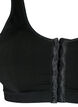Soutien-gorge sans coutures avec fermeture à l'avant, Black, Packshot image number 2