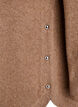 Blouse longue en maille avec boutons boule, Marron, Packshot image number 3