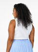 Haut ajust&eacute; avec motif, Blanc, Model image number 2