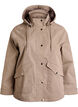 Veste courte de printemps avec capuche amovible, Beige, Packshot image number 0