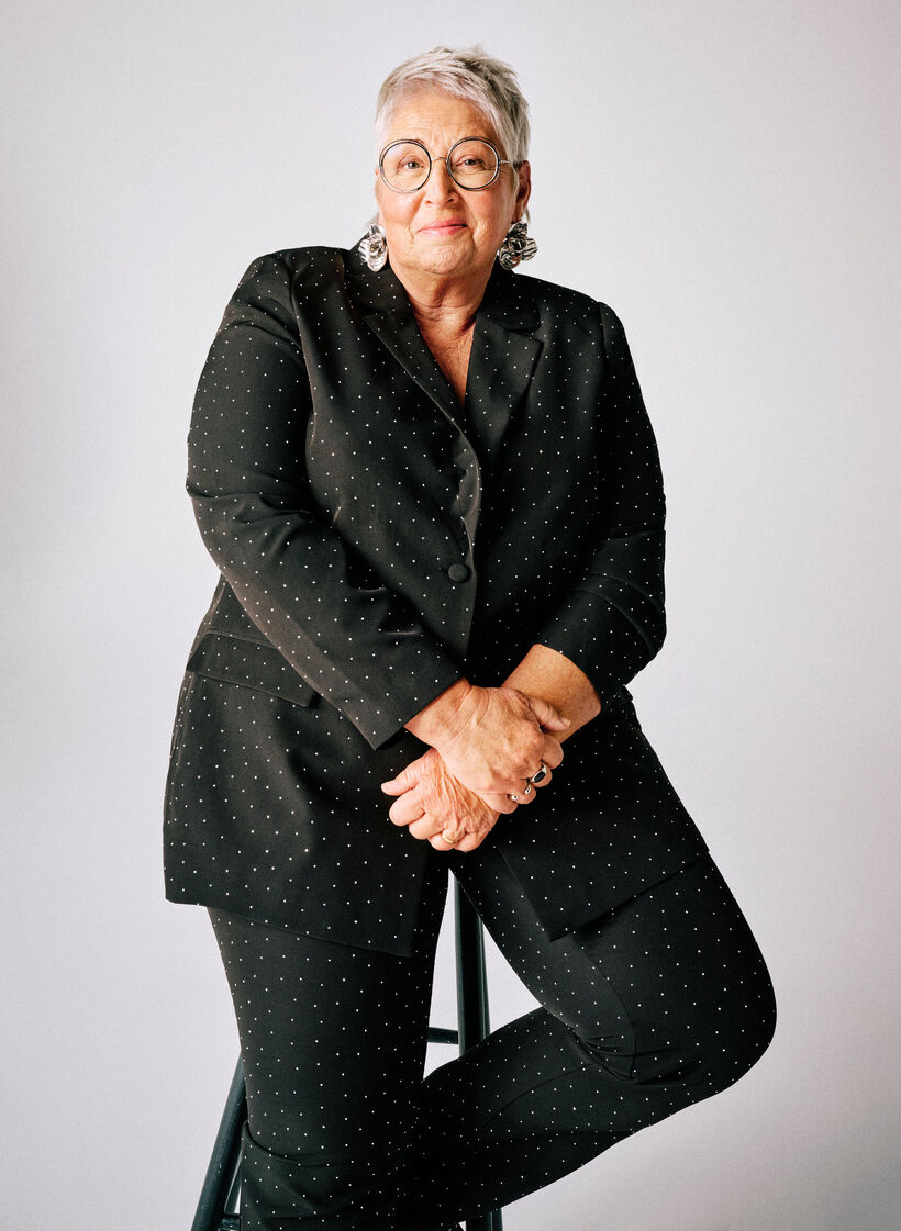 Blazer avec strass, Noir, Image image number 0