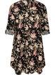 Chemise longue en lin et viscose, Noir, Packshot image number 0