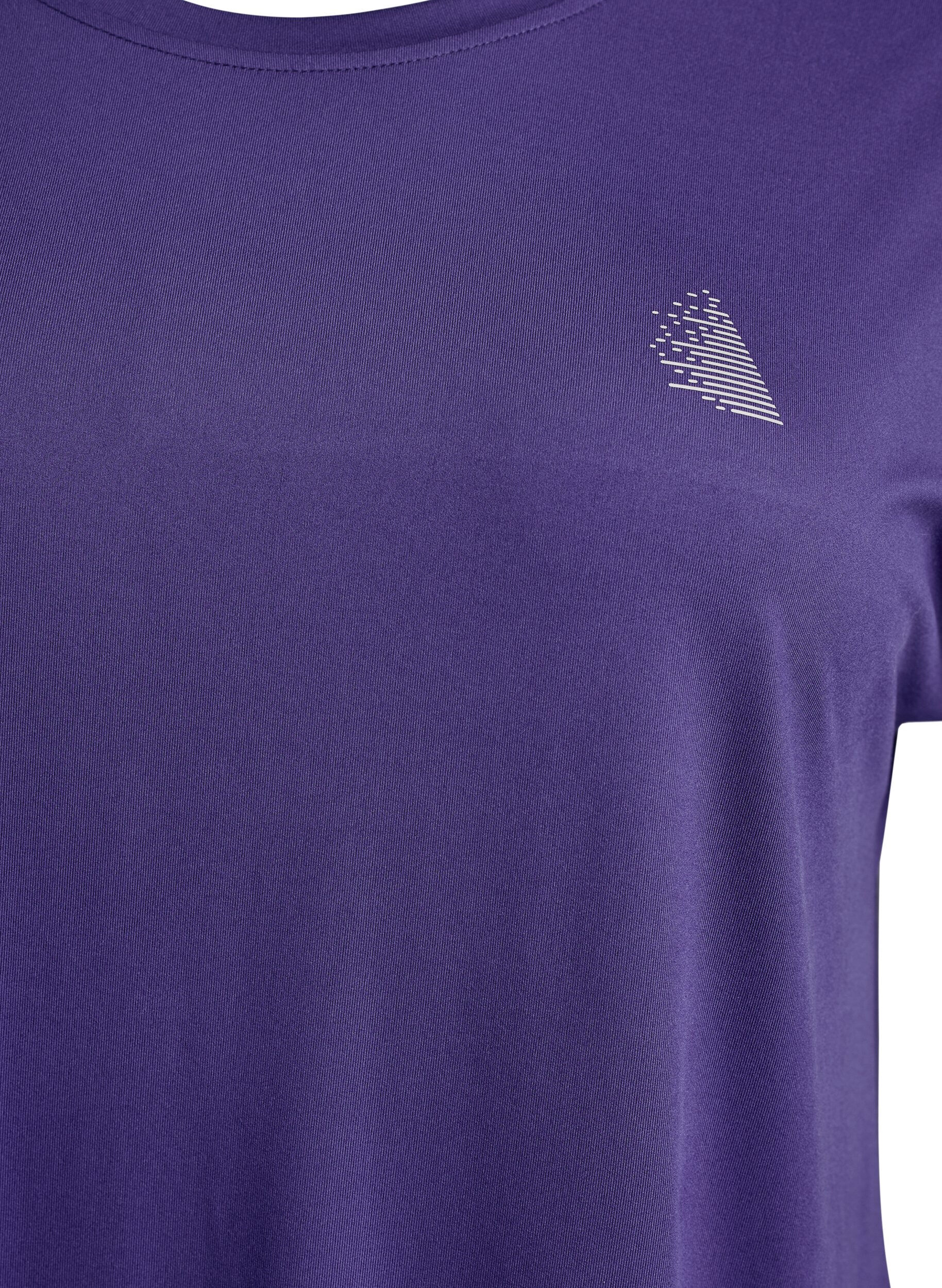 Zizzi T-shirt long d'entra&icirc;nement, Violet, Packshot image number 2