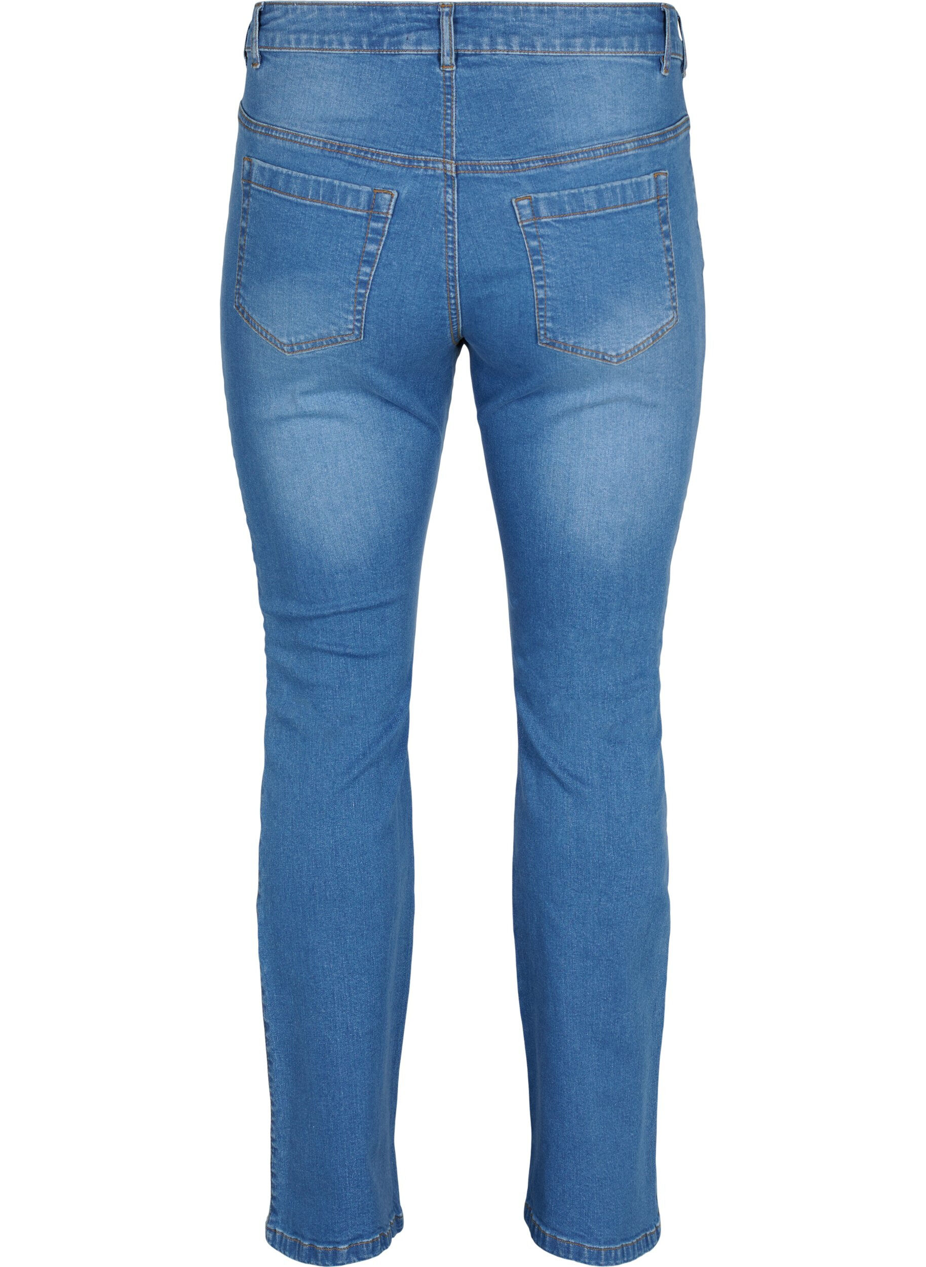 Zizzi Jeans bootcut Ellen &agrave; taille haute, Bleu Clair, Packshot image number 1