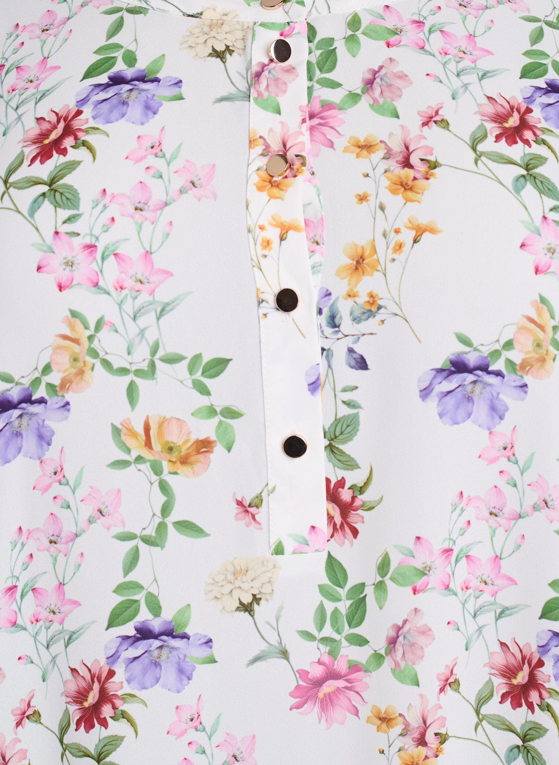 Zizzi Robe midi florale &agrave; manches 3/4, Rose, Packshot image number 2
