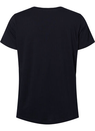 T-shirt de sport avec imprimé, Black Ready to Start, Packshot image number 1