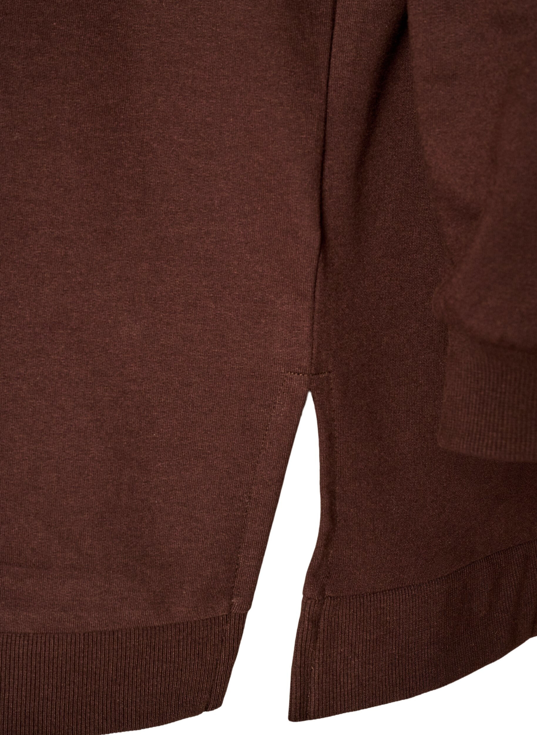 ZizziSweat &agrave; capuche avec une inscription en bouclette, Marron, Packshot image number 3