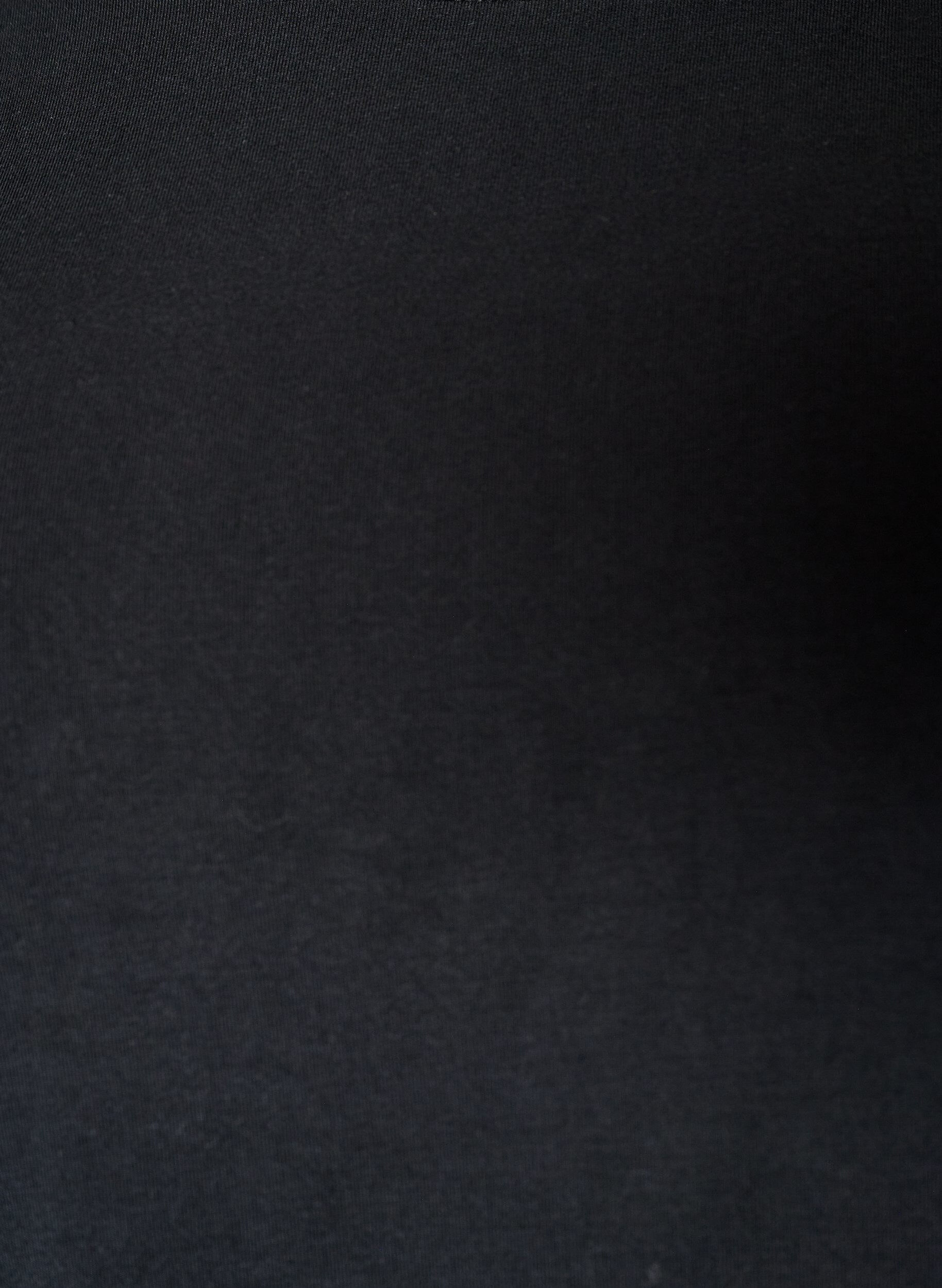 ZizziT-shirt de nuit en modal avec bande contrastante, Noir, Packshot image number 2