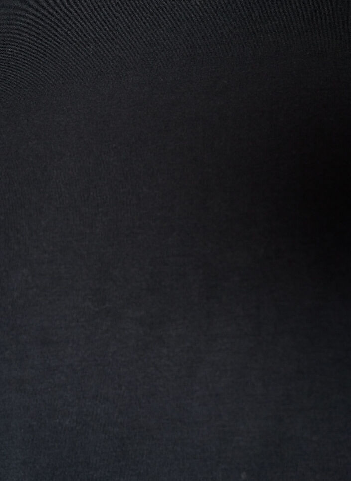 T-shirt de nuit en modal avec bande contrastante, Noir, Packshot image number 2