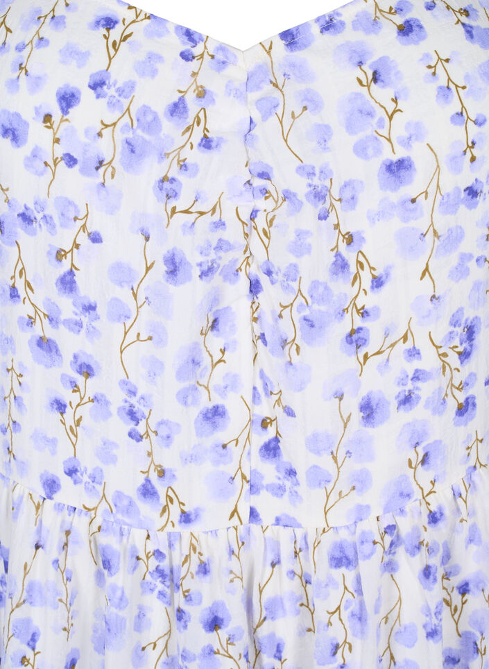 Robe d'été arborant un imprimé floral et des détails en dentelle, Sand Verbena AOP, Packshot image number 2