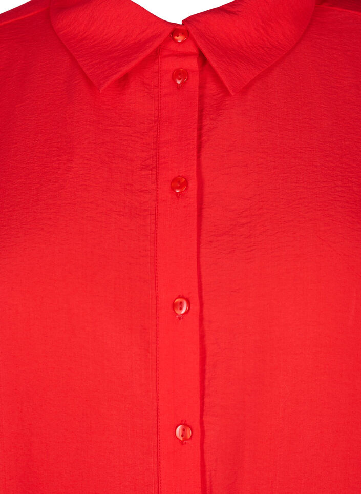Chemise à manches longues à volants, Rouge, Packshot image number 2