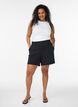 Short avec poches et coupe ample, Noir, Model image number 1