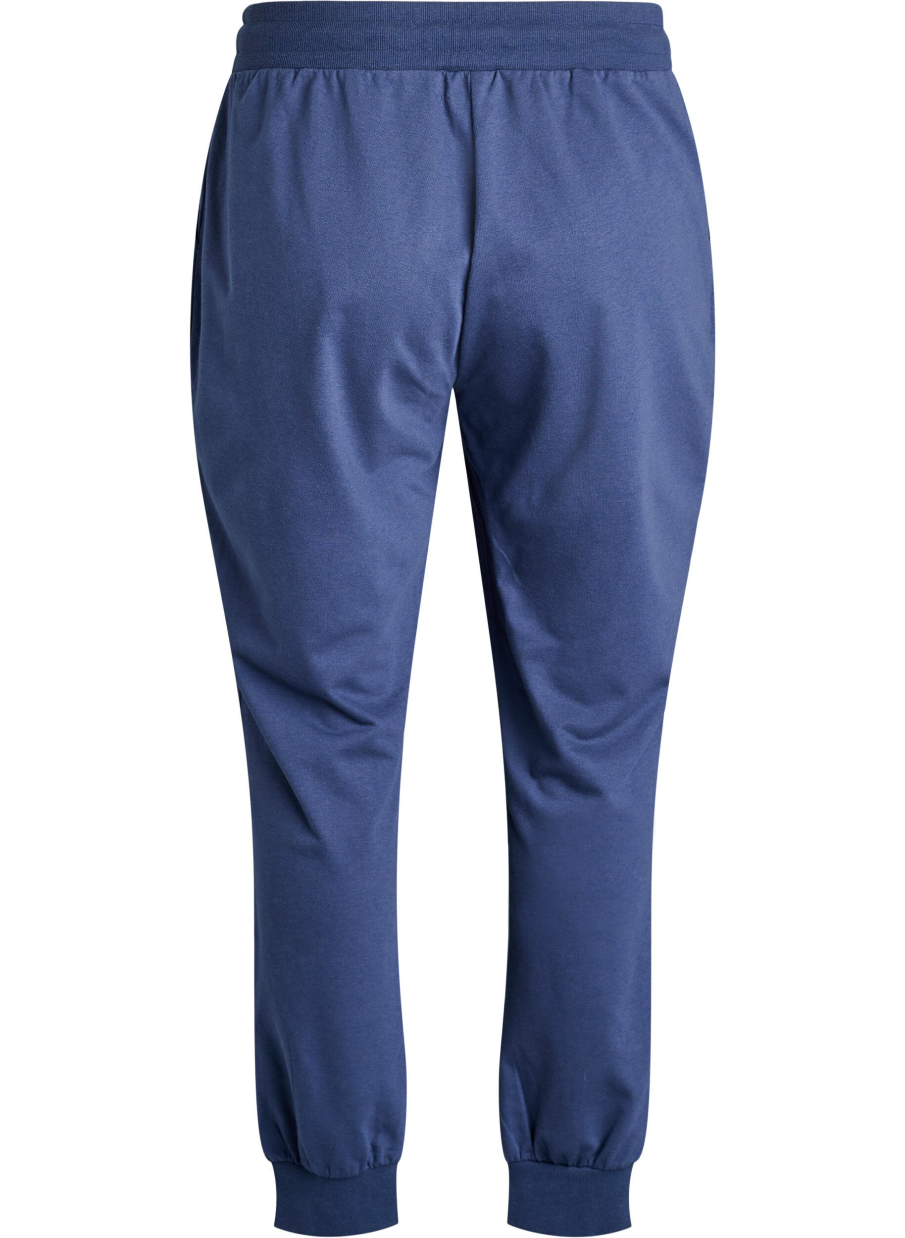 Zizzi Pantalon de sport ample avec des poches, Bleu, Packshot image number 1