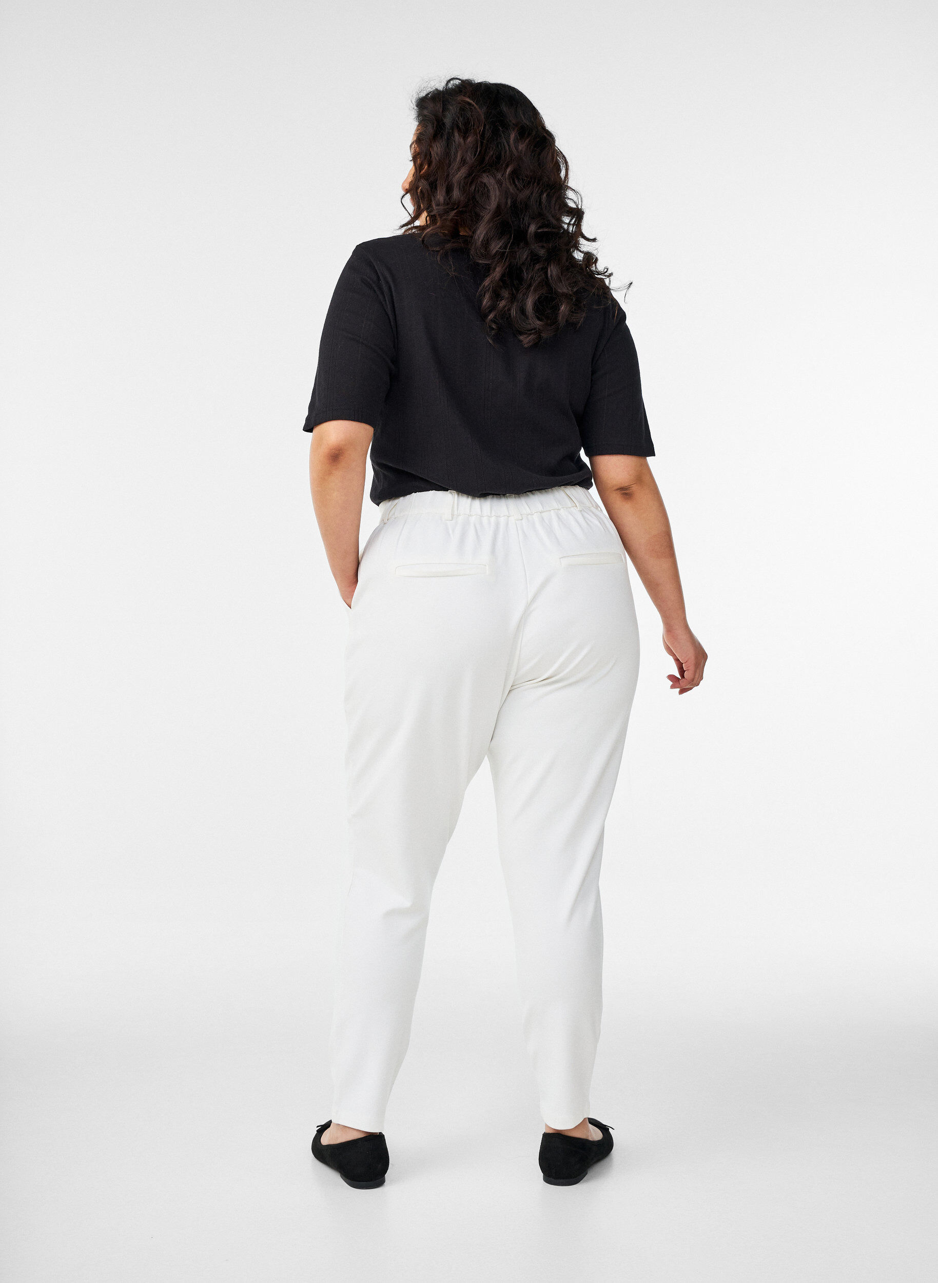 ZizziPantalon Maddison, Blanc, Model image number 1