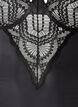 Body en dentelle &agrave; armatures avec d&eacute;tails de lani&egrave;res, Noir, Packshot image number 2