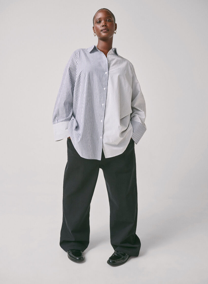 Chemise à manches longues avec rayures, Lava Smoke Stripe, Image image number 1