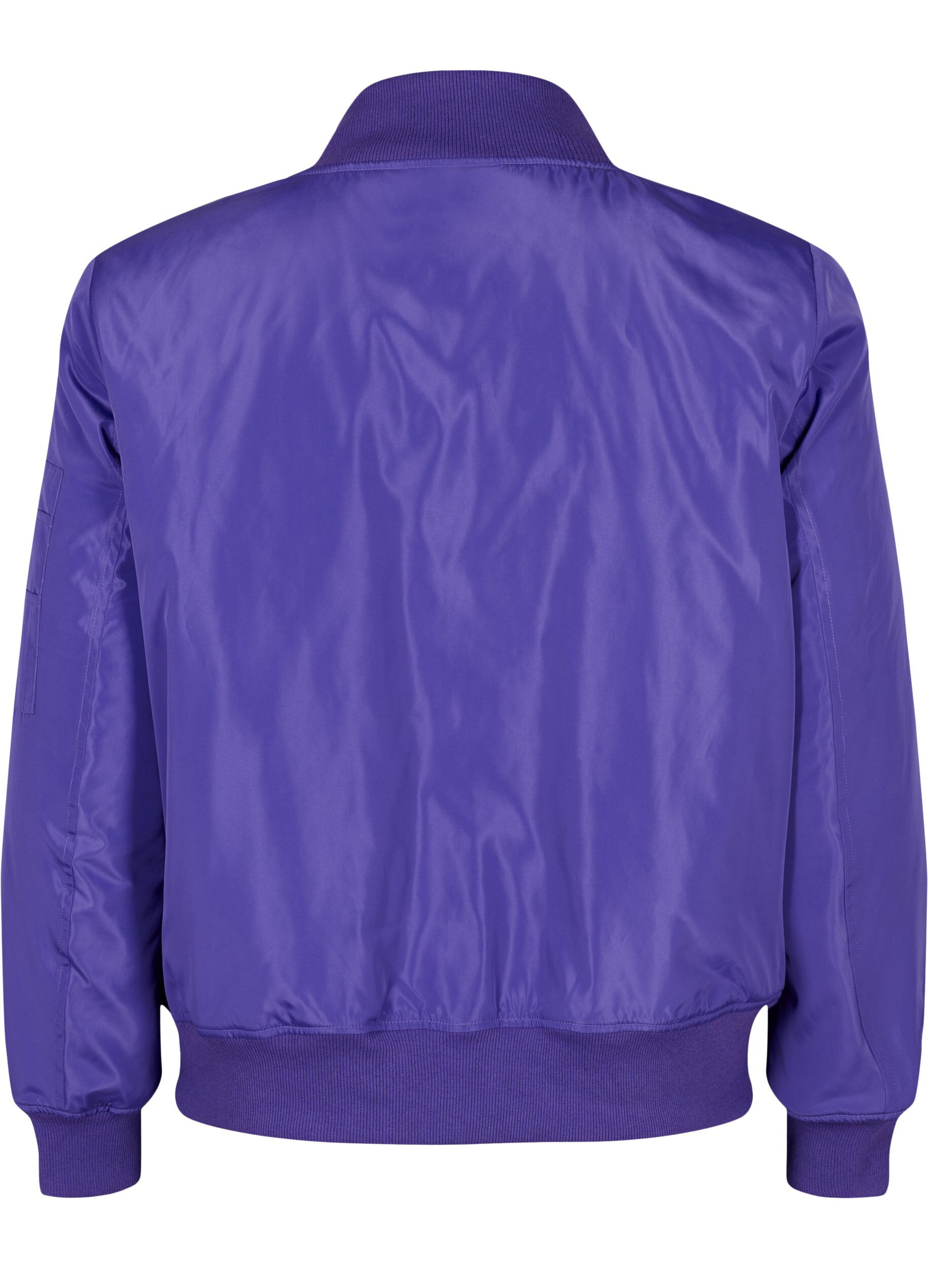 Zizzi Blouson bombardier avec fermeture &eacute;clair, Purple Opulence, Packshot image number 1