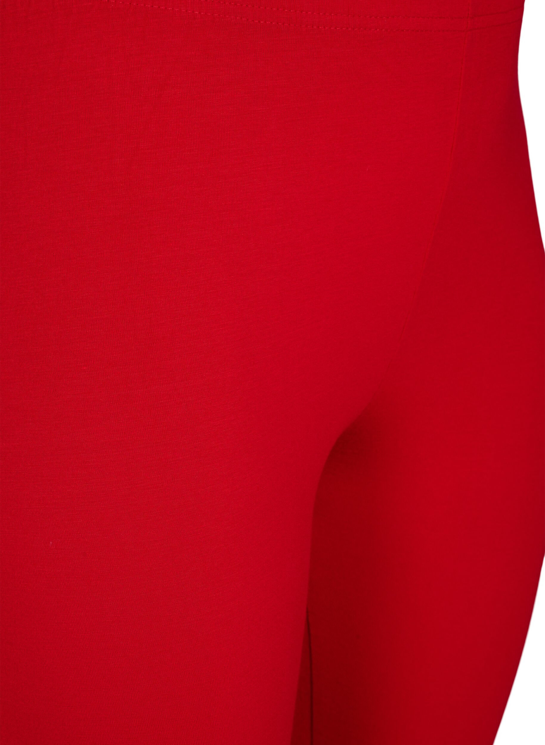 Zizzi Leggings 3/4 basiques en viscose, Rouge, Packshot image number 2