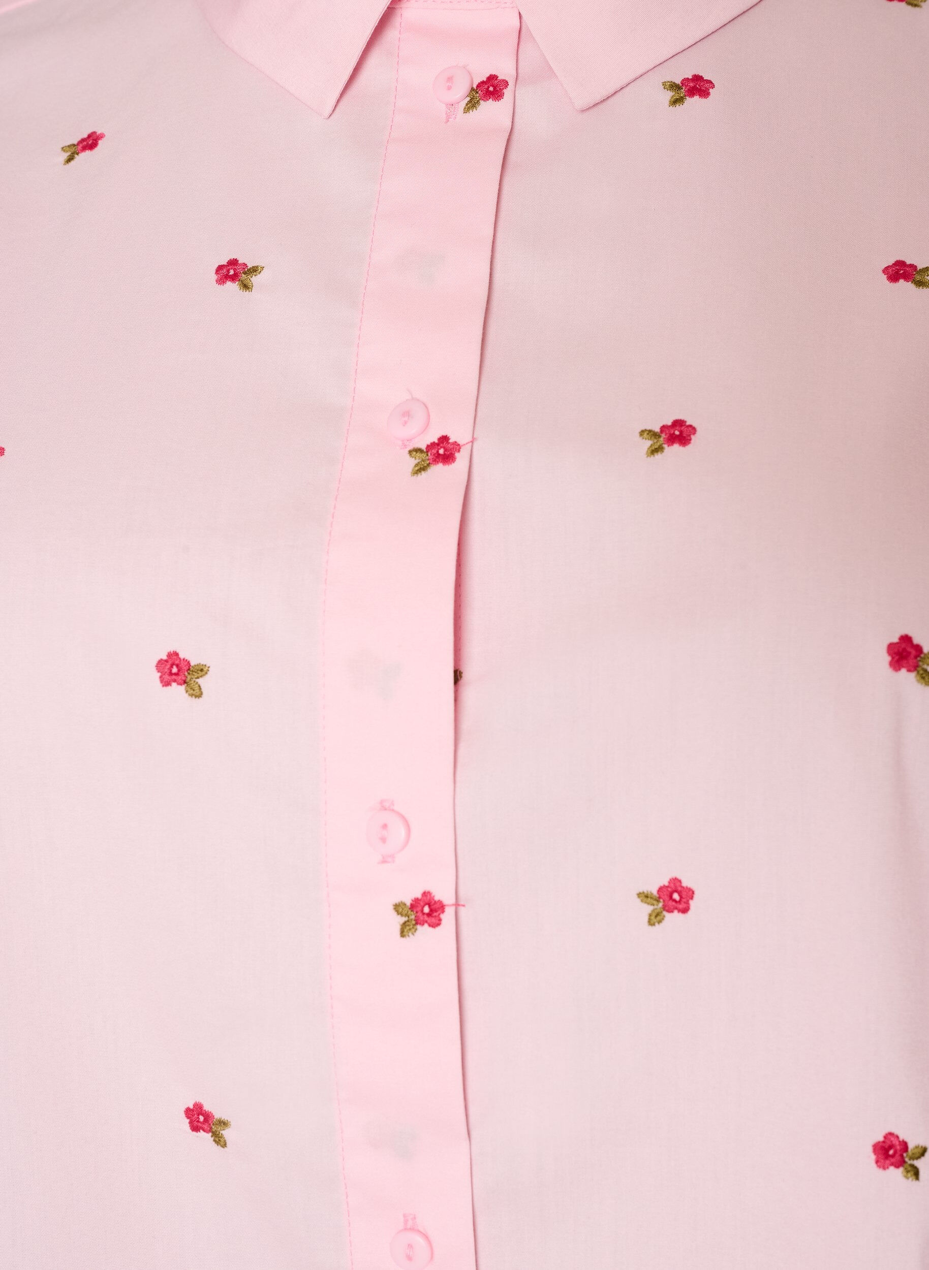 ZizziChemise avec cerises brod&eacute;es, Rose, Packshot image number 2
