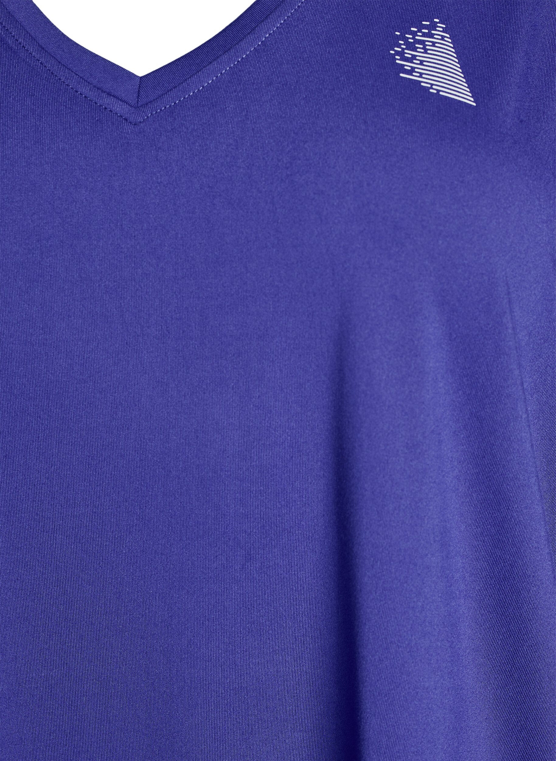 Zizzi Sports top with V-neck, Violet, Packshot image number 2