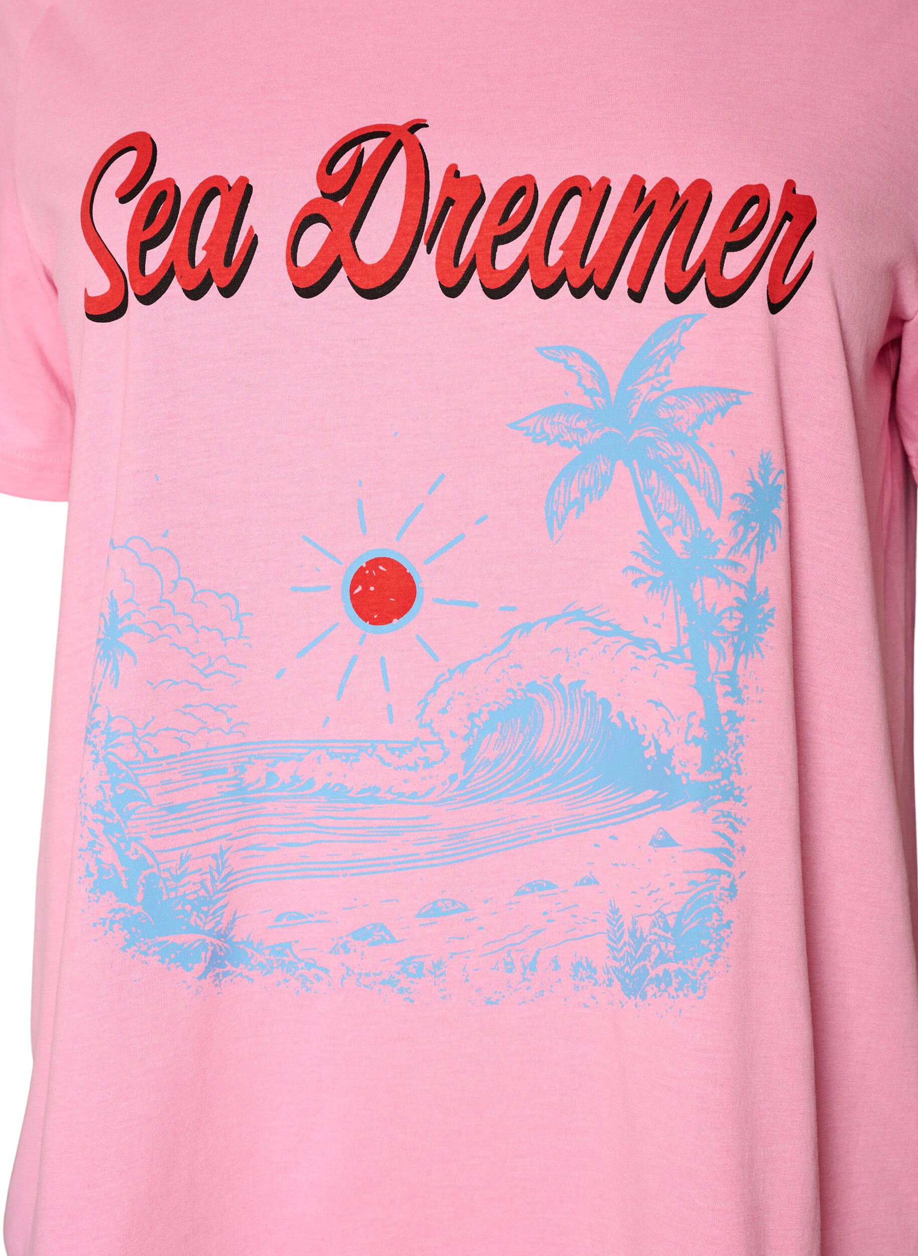ZizziT-shirt imprim&eacute;, Rose, Packshot image number 2