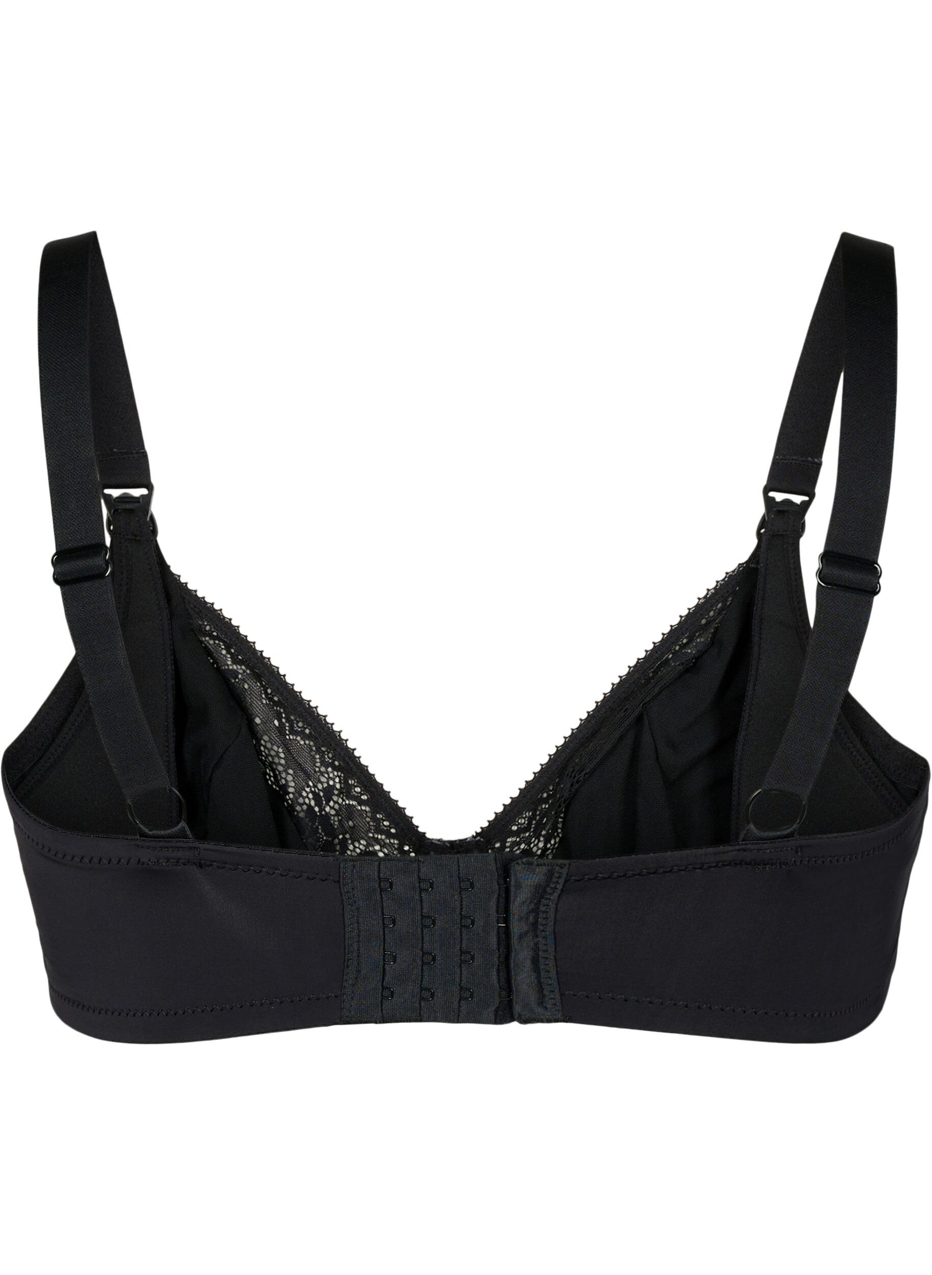 Zizzi Soutien-gorge d'allaitement avec dentelle, Black, Packshot image number 1