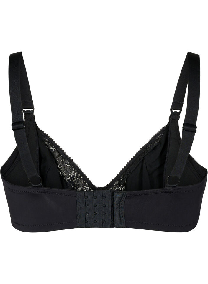 Soutien-gorge d'allaitement avec dentelle, Black, Packshot image number 1