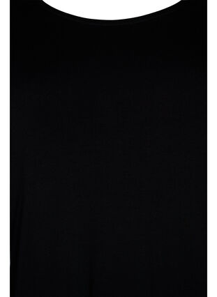 Blouse à manches longues en viscose avec détails en dentelle, Black, Packshot image number 2