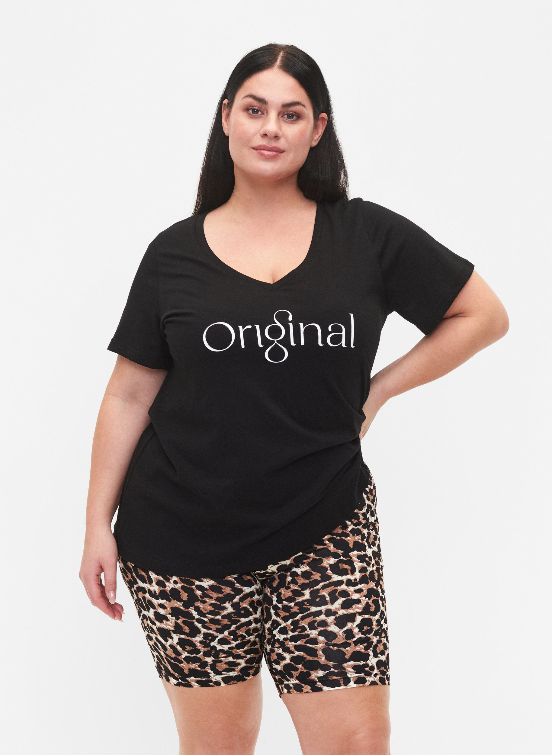 Zizzi Lot de 2 cyclistes, Noir, Model image number 0