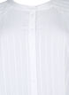 Chemise longue en viscose à structure rayée, Bright White, Packshot image number 2