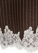 Chemise &agrave; fines rayures avec finitions en dentelle, Marron, Packshot image number 3