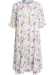 Robe midi florale &agrave; manches 3/4, Rose, Packshot image number 0