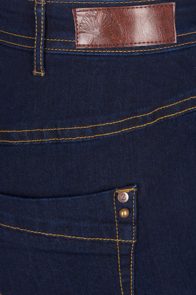 Jean Vilma coupe slim &agrave; taille haute, Bleu, Packshot image number 3