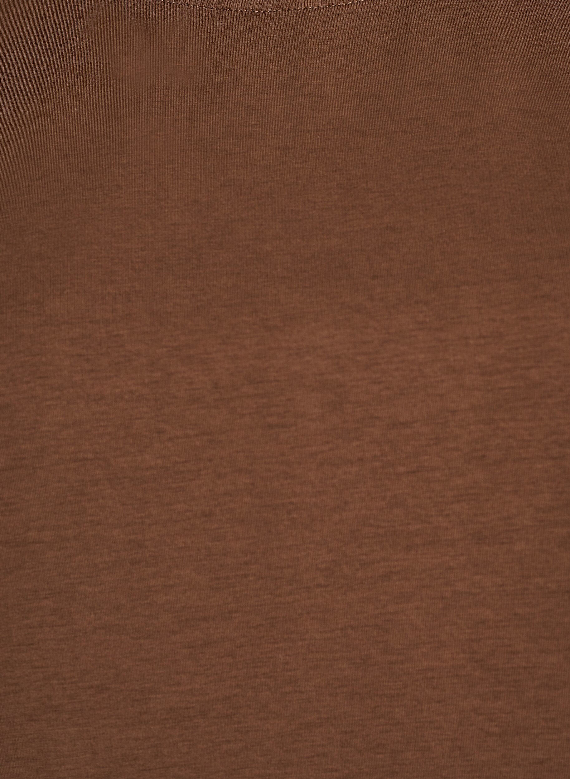 ZizziBlouse peplum avec manches longueur coude, Marron, Packshot image number 2
