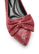 Escarpin &agrave; paillettes avec n&oelig;ud, Bordeaux, Packshot image number 3