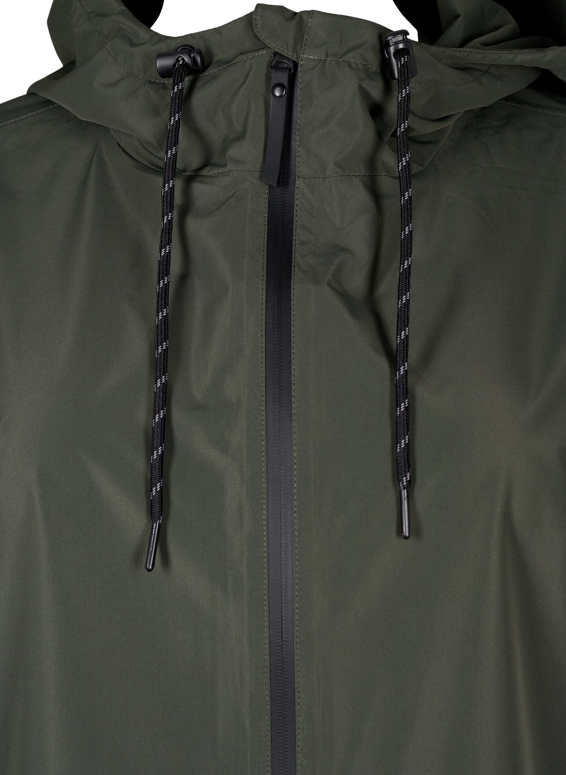 ZizziVeste de pluie avec poches et capuche, Vert, Packshot image number 2