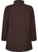 Manteau coupe &eacute;vas&eacute;e avec boutons dor&eacute;s, Marron, Packshot image number 1