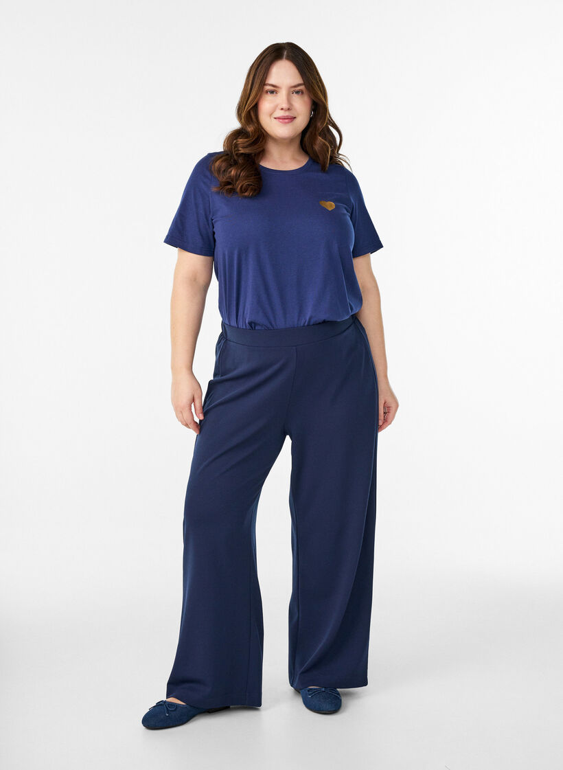 FLASH - T-shirt imprim&eacute;, Bleu, Model image number 1