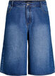 Short en jean taille haute, Bleu, Packshot image number 0