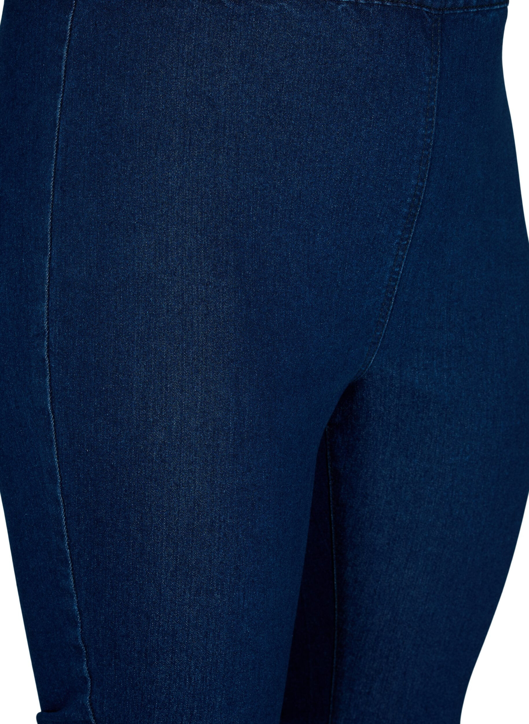 Zizzi FLASH - Pantalon capri en denim &agrave; taille haute et coupe ajust&eacute;e, Bleu, Packshot image number 2