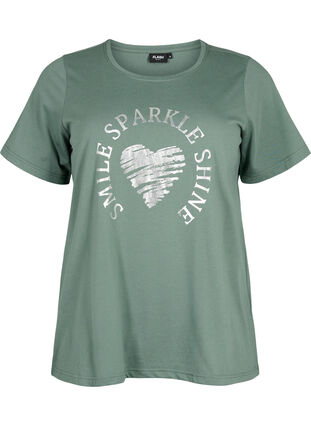 FLASH - T-shirt avec motif, Balsam Green, Packshot image number 0