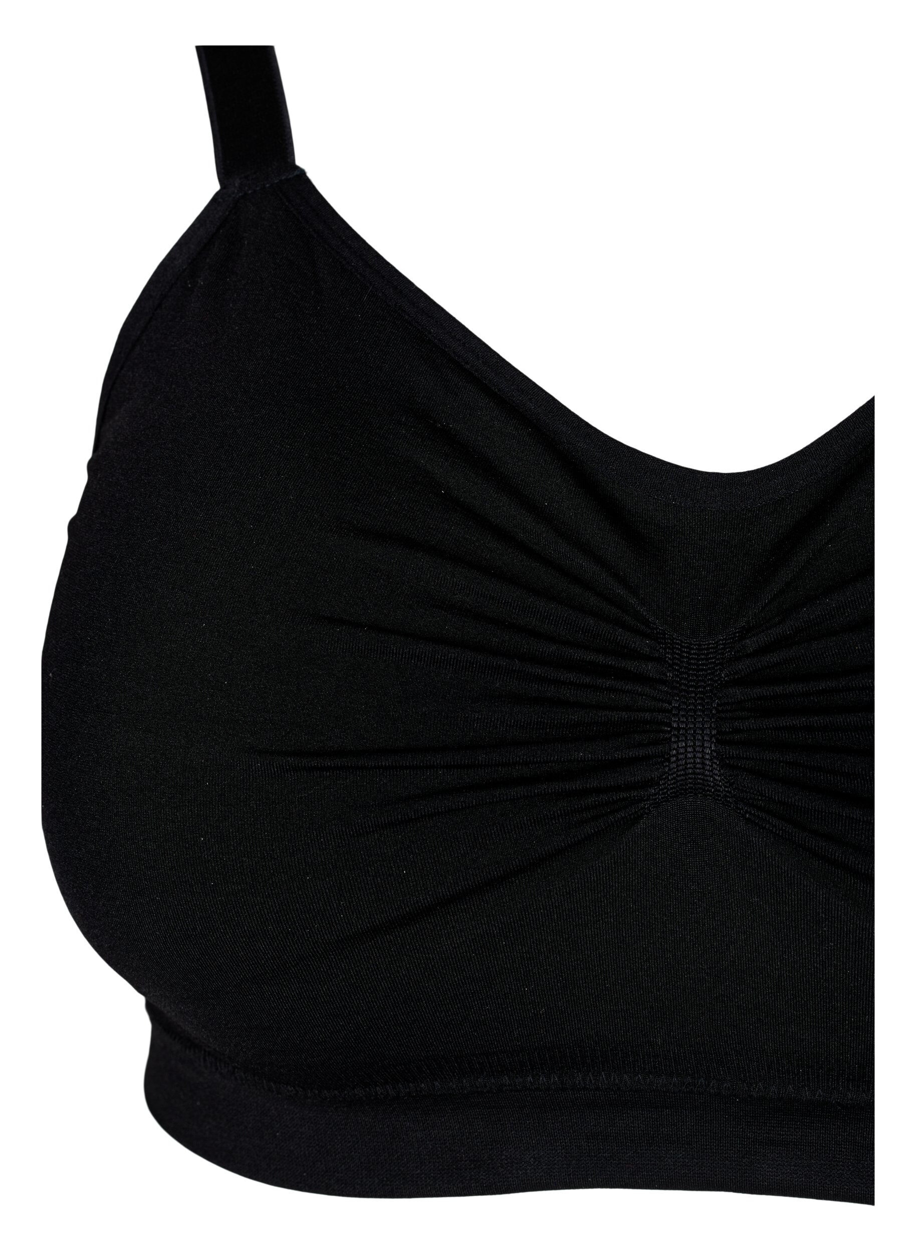 Zizzi Soutien-gorge sans coutures avec doublure, Black, Packshot image number 2
