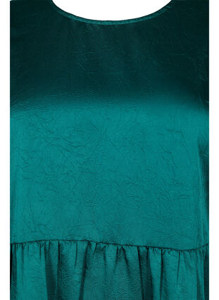 Robe avec détail au dos et manches 3/4, Evergreen, Packshot image number 2